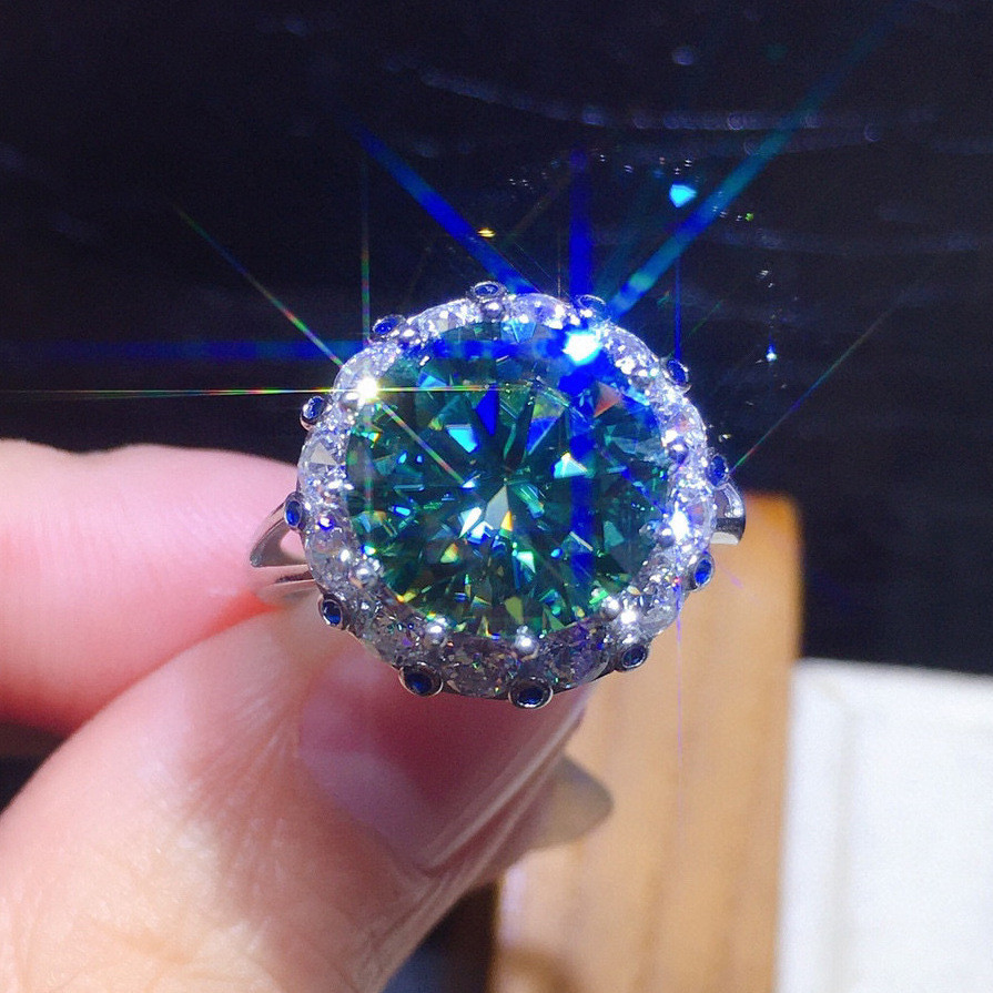 ❤ เครื่องประดับ แหวนมรกต ประดับคริสตัล สีเขียว หรูหรา แบบดั้งเดิม เหมาะกับทุกเพศ มี 50 สไตล์ - รูปที่ 7