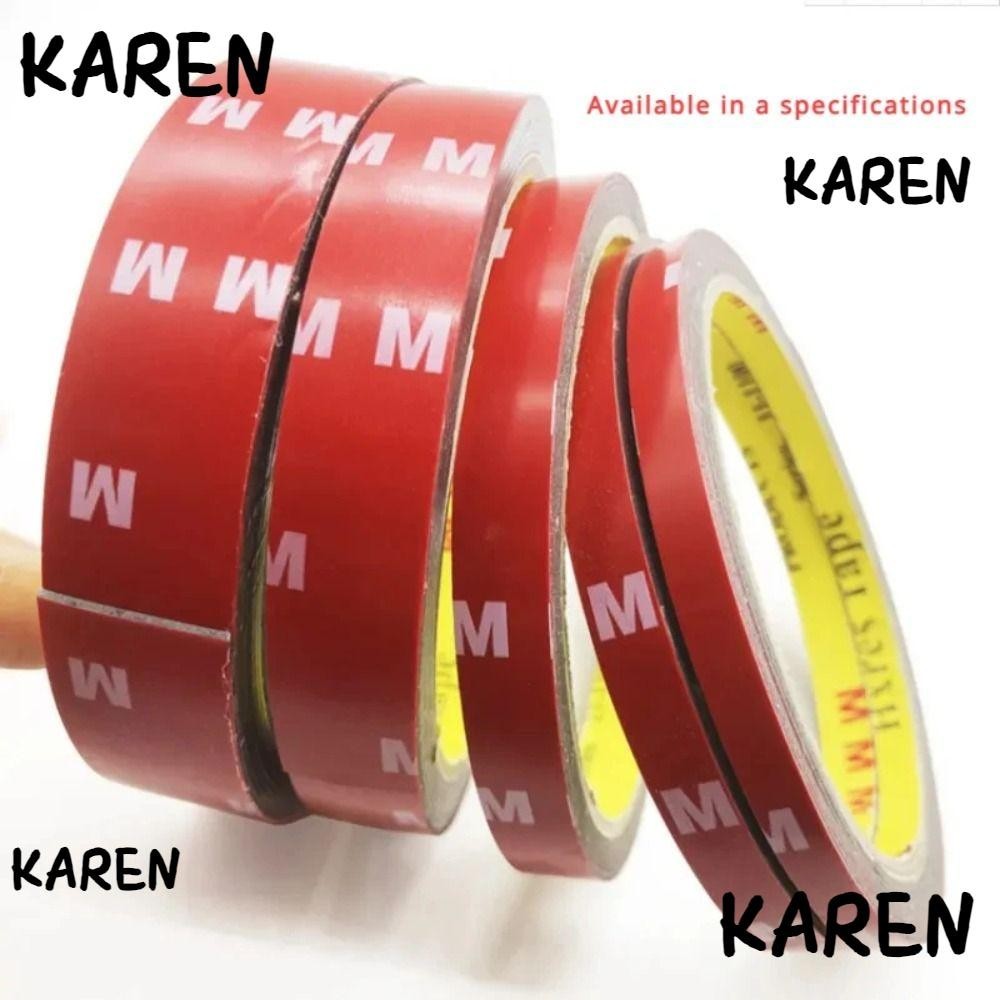 Karen เทปกาวสองหน้า มีกาวในตัว แข็งแรงมาก สติกเกอร์พิเศษ โฟมอุณหภูมิสูง สองหน้า กันน้ํา เทปติดรถยนต์