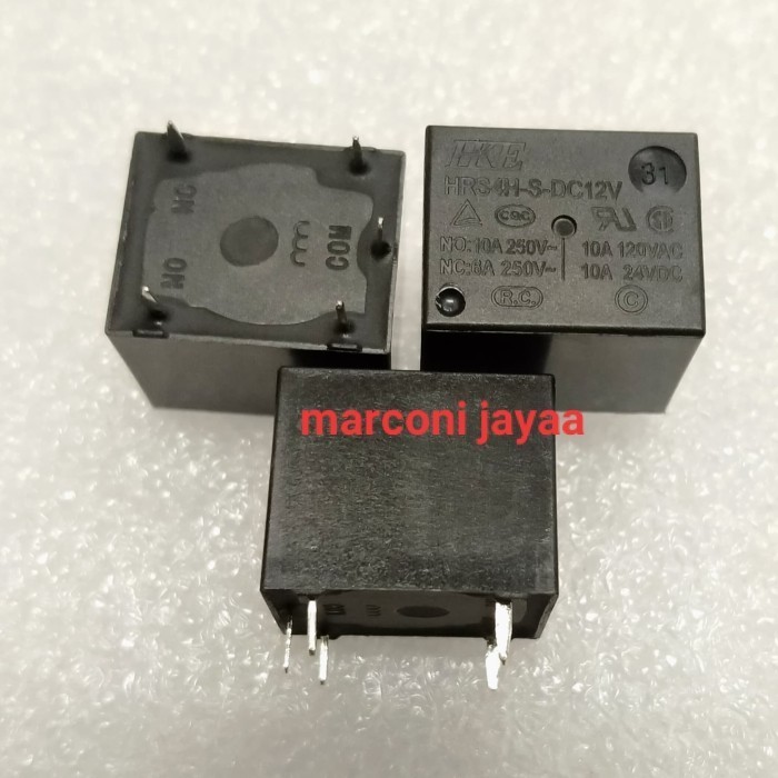 HRS4H-S DC12V รีเลย์ 12volt 5pin อะไหล่ส่วนประกอบไฟฟ้า