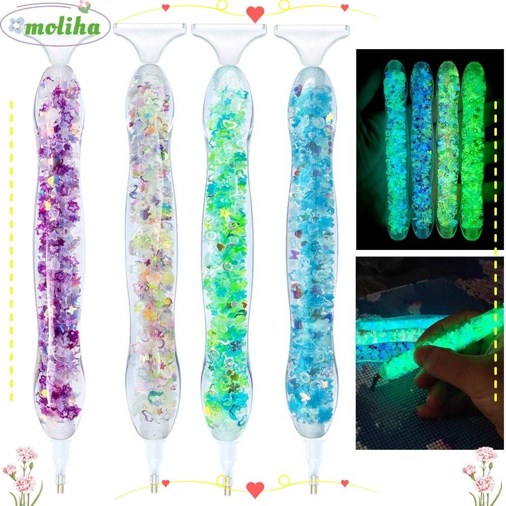Moliha ปากกาปักครอสสติตช์คริสตัล 5D แบบเปลี่ยน อุปกรณ์เสริม สําหรับเย็บปักถักร้อย