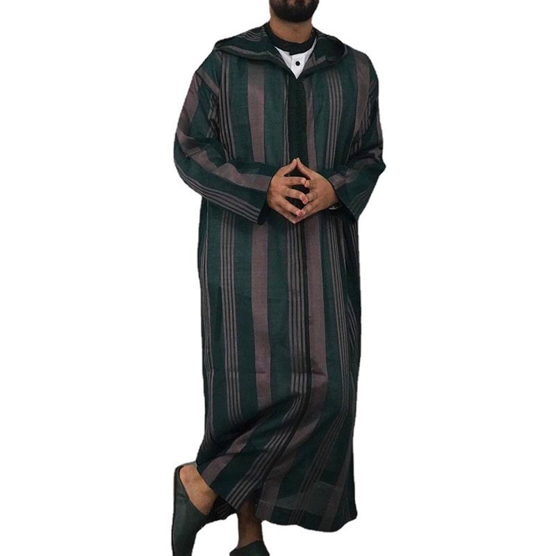 เสื้อคลุมชาวมุสลิม แบบดั้งเดิม ทรงหลวม สไตล์ตะวันออกกลาง อาหรับอาหรับอาบายะ ตุรกี อิสลาม สําหรับผู้ชาย