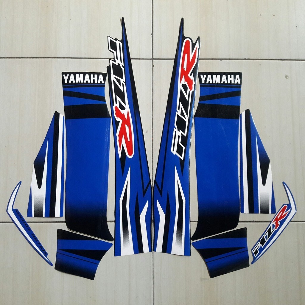 Yamaha F1zr Special Edition Blue Motorcycle body striping Sticker