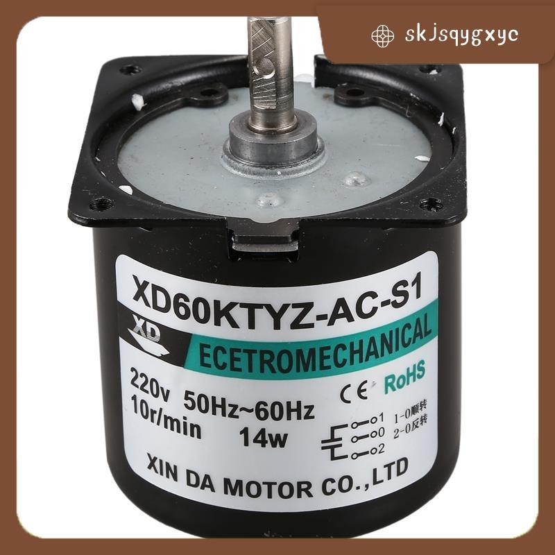 【skjsqygxyc】มอเตอร์แม่เหล็กไฟฟ้าถาวร 60ktyz Ac Motor 220V 10Rpm 14W