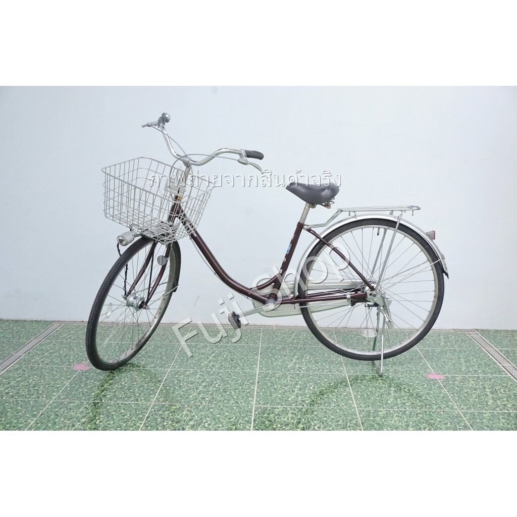 จักรยานแม่บ้านญี่ปุ่น - ล้อ 26 นิ้ว - ไม่มีเกียร์ - Bridgestone - สีน้ำตาล [จักรยานมือสอง]
