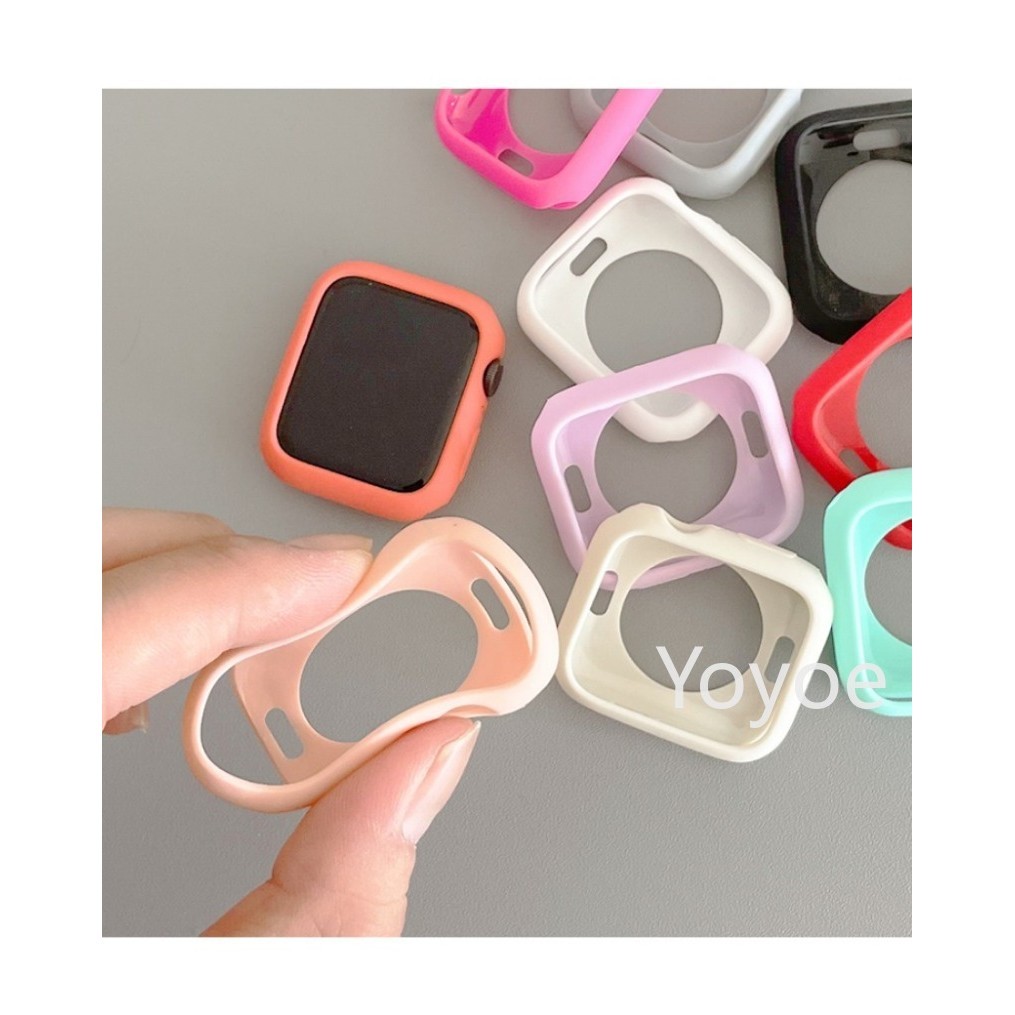 เคสนาฬิกาข้อมือ TPU แบบนิ่ม สําหรับ Apple Watch Ultra 2 49/45/41/44/40 มม. IWatch Series 9 8 7 6 5 4 3 SE 42 มม. 38 มม.