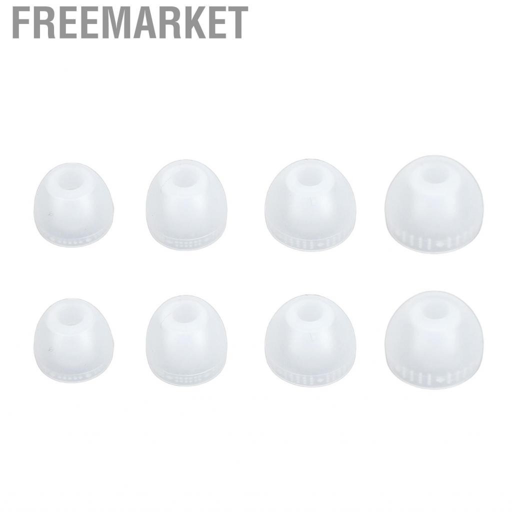 Freemarket Replacement Ear Tips Breathable Silicone Eartips 4.0mm Inner Hole 4 Sizes Pairs Noise Cancelling for SP510 WF 1000XM3