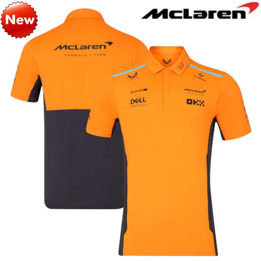 เสื้อโปโลแขนสั้น ลายทีมแข่ง F1 Mclaren Team 2024 F1 แฟชั่นฤดูร้อน สําหรับผู้ชาย และผู้หญิง 2024