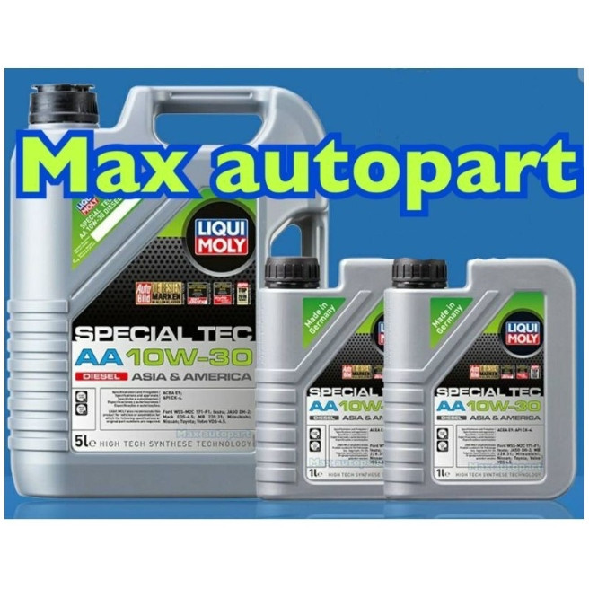 💚 7 ลิตร 💚 ของแท้ 🧡ส่งฟรี 🚦🔥  LIQUI MOLY 10W-30 SPECIAL TEC AA น้ำมันเครื่องสังเคราะห์ ดีเซล 7 L ไม่แถมกรอง
