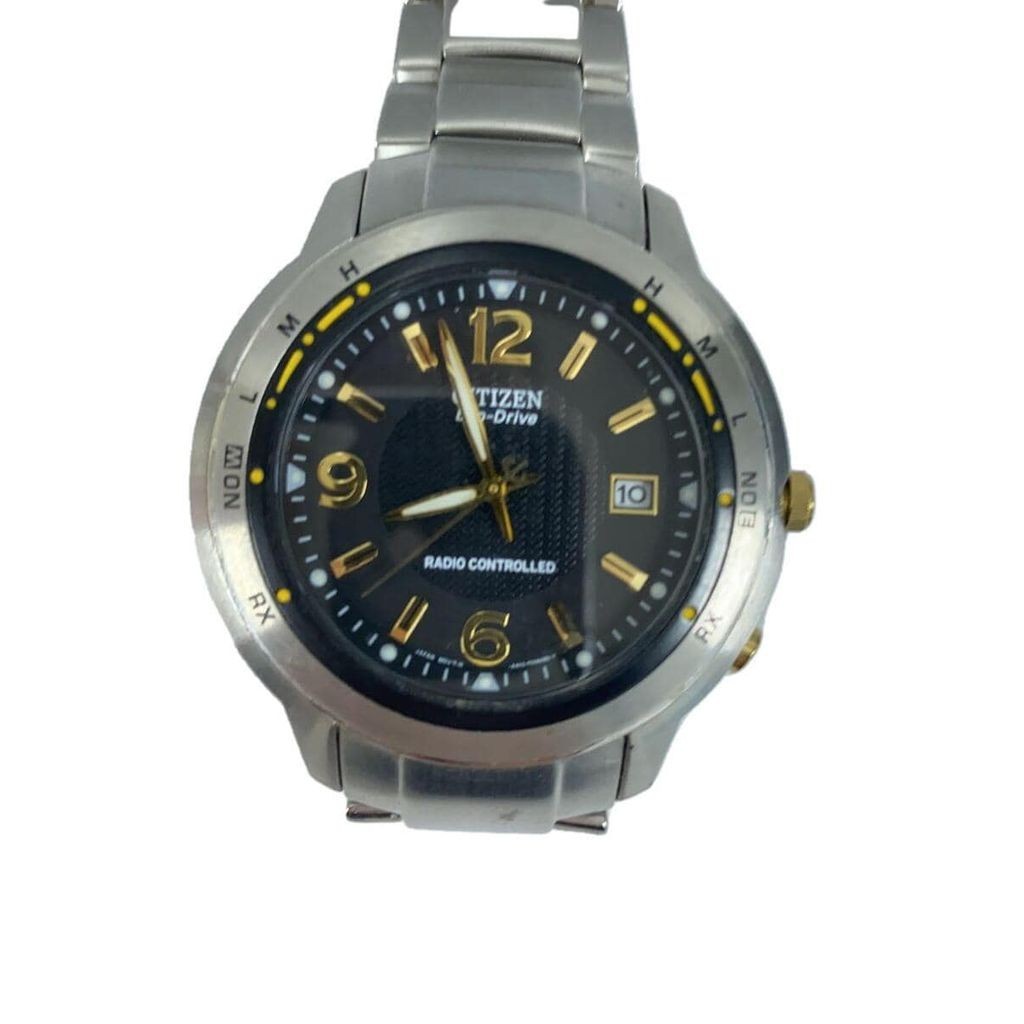 Citizen Eco-Drive GN-4-S นาฬิกาข้อมือควอตซ์แฟชั่น สีเงิน สีดํา สําหรับบุรุษ
