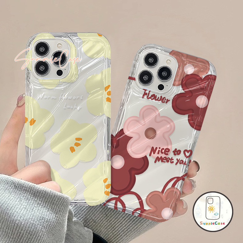 ศิลปะดอกไม้ภาพวาดการ์ตูนดอกไม้ ที่อยู่อาศัย เข้ากันได้ iPhone XR 12 11 15 13 14 Pro Max 7Plus X XS Max 8 7 15 14 Plus SE