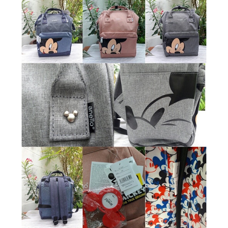 กระเป๋าเป้ใบใหญ่ 🇯🇵Anello Mickey Series🇯🇵Mickey Printed Backpack