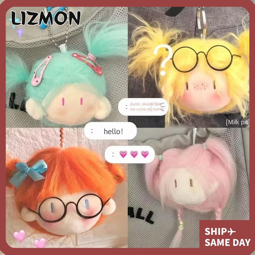 Lizmon พวงกุญแจ จี้ตุ๊กตาขนนิ่ม ขนยาว น่ารัก ขนาดเล็ก สําหรับตกแต่งห้อง