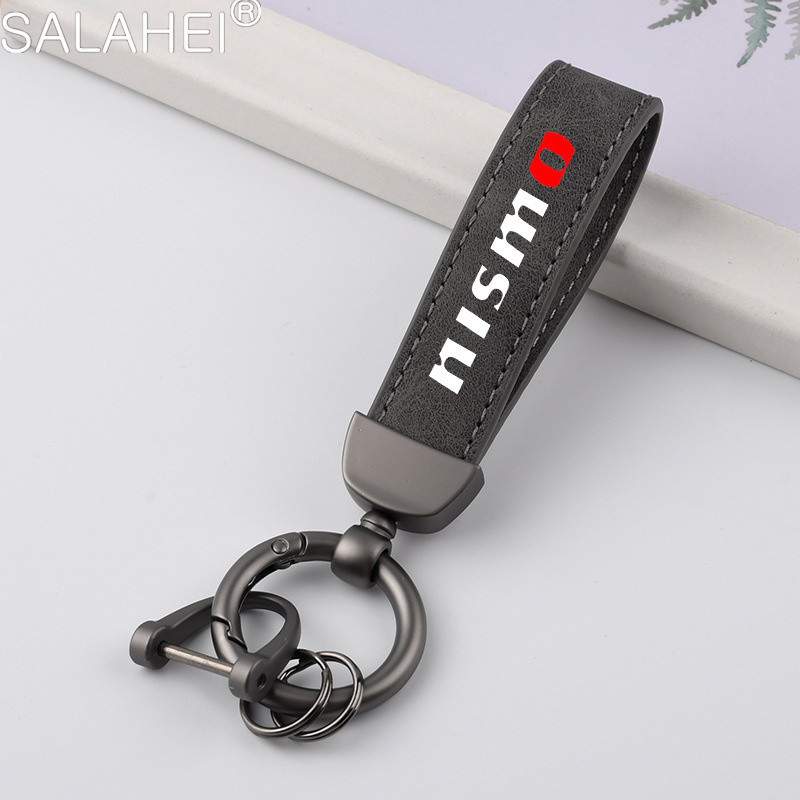 พวงกุญแจรถพวงกุญแจ Lanyard Key แหวนสําหรับ Nissan Nismo Almera Juke Qashqai Tiida X Trail Note Teana 350Z 370Z จัดแต่งทรงผมจี้