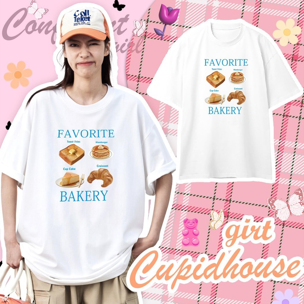 TeeTwoOneเสื้อยืดOversize ผ้าCOTTON100%ลาย"FAVORITE" เนื้อผ้าเกรดพรีเมียม คอกลม ใส่สบาย【COD】