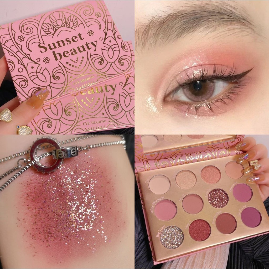 Exotic Rose Color Makeup Palette Eyeshadow Palette Highlighter Contouring All-in-One Palette Makeup 