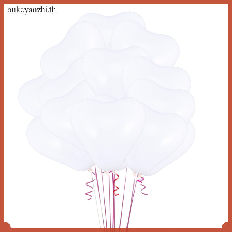 Oukeyanzhi ลูกโป่งสีโรสโกลด์ สีขาวมุก สําหรับงานแต่งงาน วันเกิด 50 ชิ้น