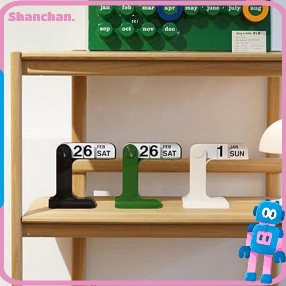 Shanchan ปฏิทินตั้งโต๊ะ ABS แบบเรียบง่าย สไตล์โมเดิร์น