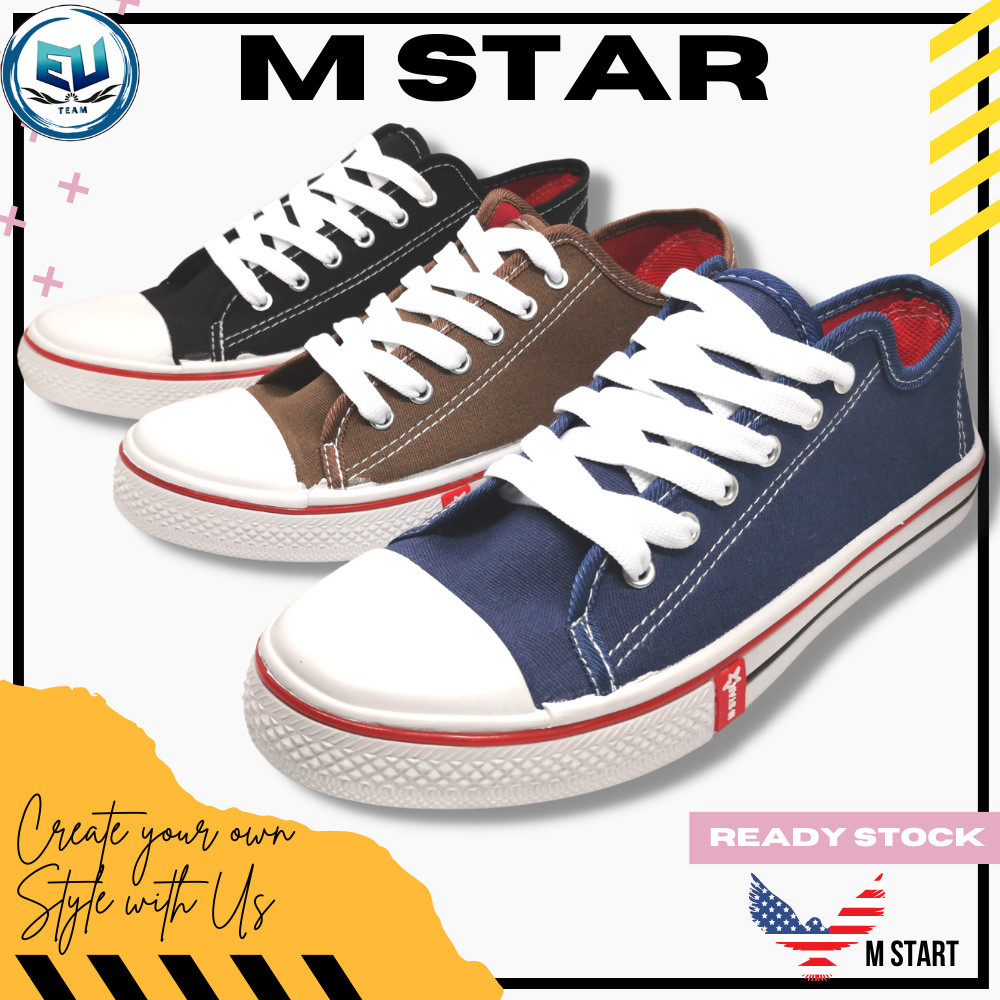 Hitam Converse Classic All M Star USA Canvas Shoe/All Color Shoes/School Shoes Black Blue chocolate
