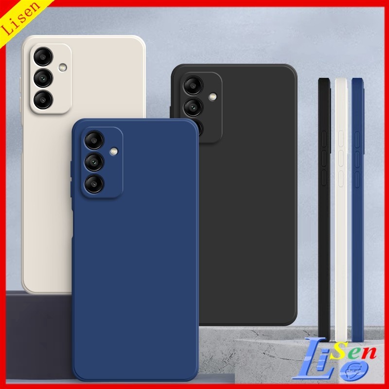 เคส Samsung A55 5G A25 A35 A15 A05S A14 A54 5Gเคสโทรศัพท์มือถือ ซิลิโคน กันกระแทก สีพื้น สําหรับ YT