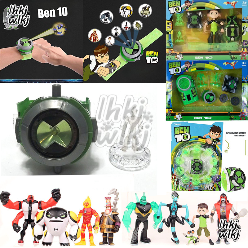 ฟิกเกอร์แอกชัน Ben 10 Watch Ultimate Omnitrix สไตล์นาฬิกาโปรเจคเตอร์ ของเล่นเด็ก ของขวัญสําหรับเด็ก Ben10 นาฬิกาสําหรับเด็ก โมเดลตุ๊กตาตกแต่ง