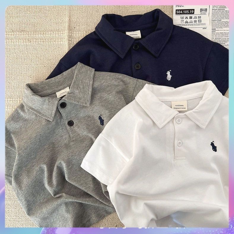 พร้อมส่ง เสื้อยืด ลาย Budak Lelaki สีพื้น สไตล์เกาหลี เรียบง่าย สําหรับเด็กผู้ชาย 1-6 ปี