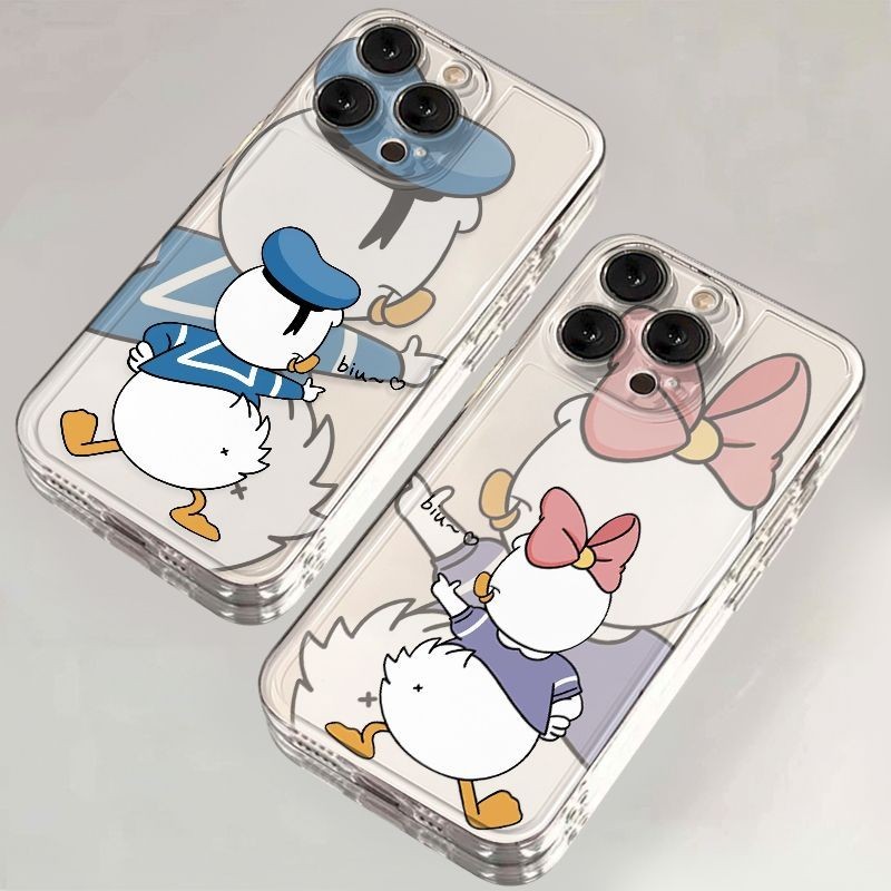 เคสโทรศัพท์มือถือ TPU กันกระแทก ป้องกันกล้อง ลาย Disney Donald Duck หรูหรา สําหรับ IPhone15 14 13 12 Mini 11 Pro Xs Max X XR 7 6s Plus
