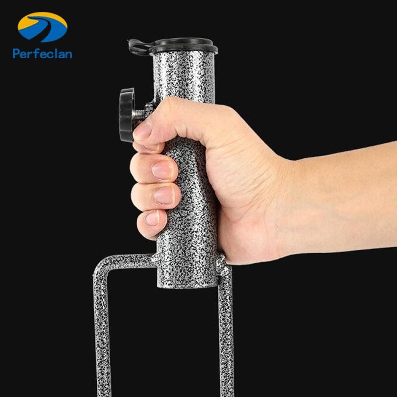 Perfeclan Fishing Camping ร่มฐานขาตั้ง Parasol Holder โลหะ Patio Ground - รูปที่ 3