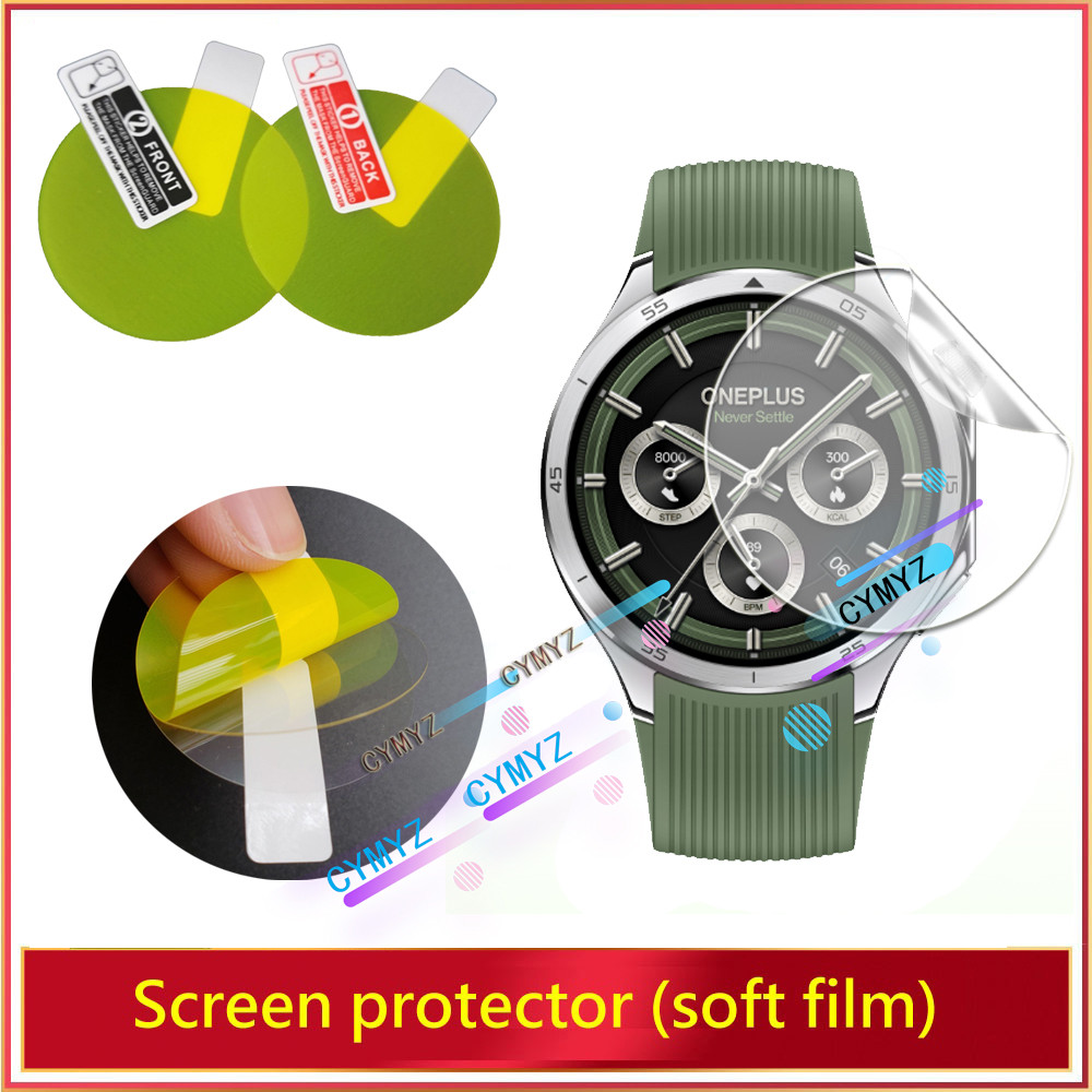 ฟิล์ม OnePlus Watch 3 ฟิล์มกันรอย ฝาครอบซ่อมได้ HD Soft TPU Hydrogel Film OnePlus Watch 3 ฟิล์มกันรอ