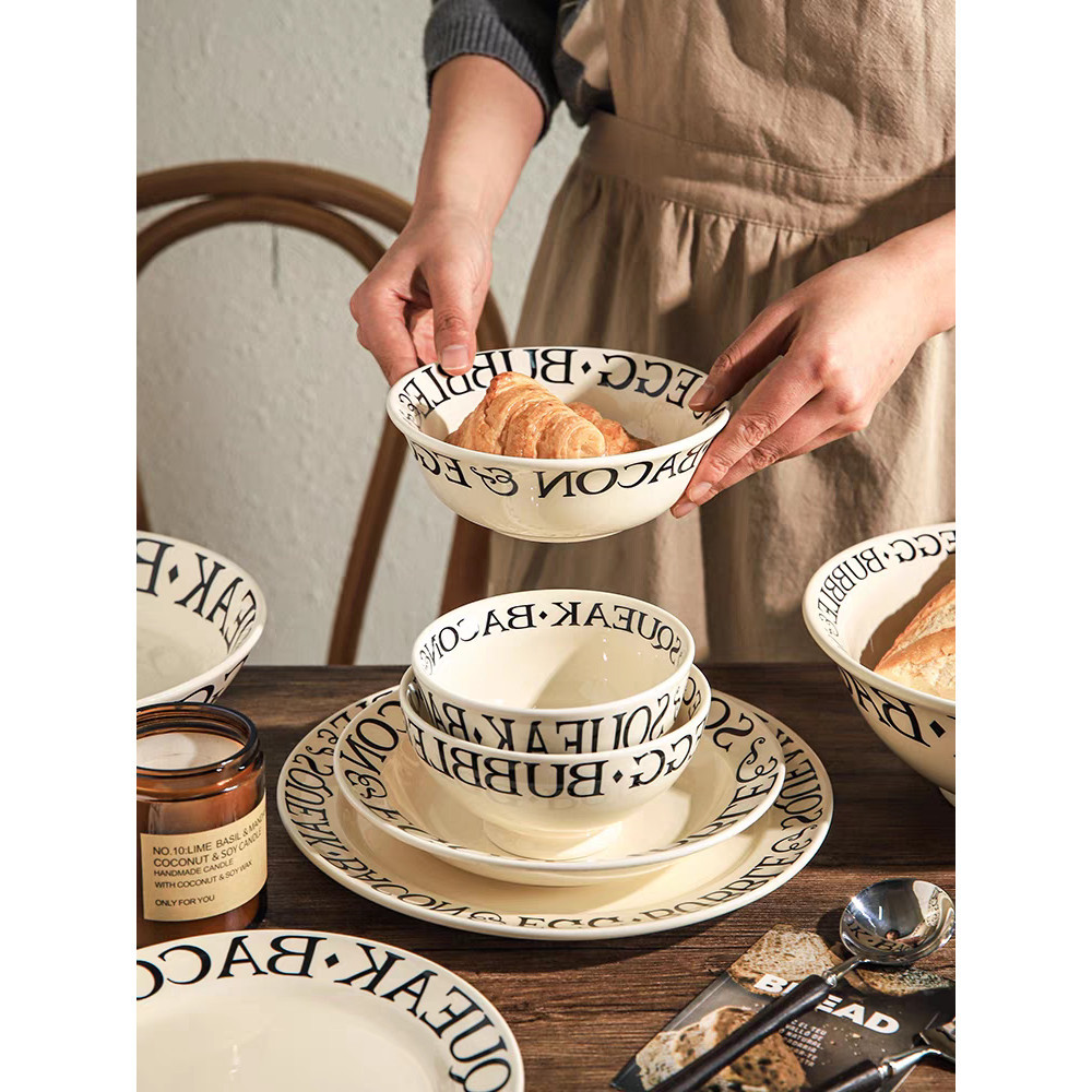 ถ้วย จาน ชาม Pasto เซรามิก หรูหราสไตล์ฝรั่งเศส - รูปที่ 6