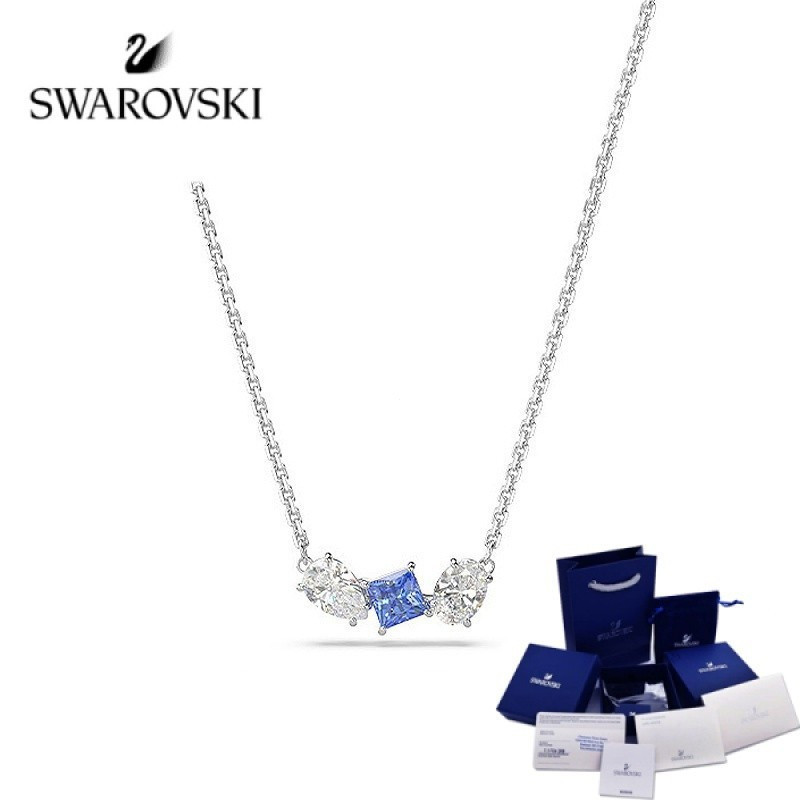 SWAROVSKI สร้อยคอสวารอฟสกี้ MESMERA สร้อยคอเครื่องประดับมือหญิงสร้อยคอไม่ซีดจางสร้อยคอเงินเครื่องประ