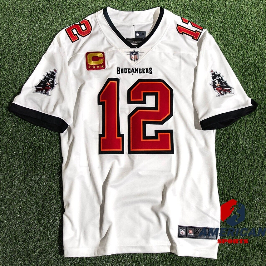 เสื้อฟุตบอล Tom Brady White Limited Edition สําหรับผู้ชาย Tampa Bay Pirates