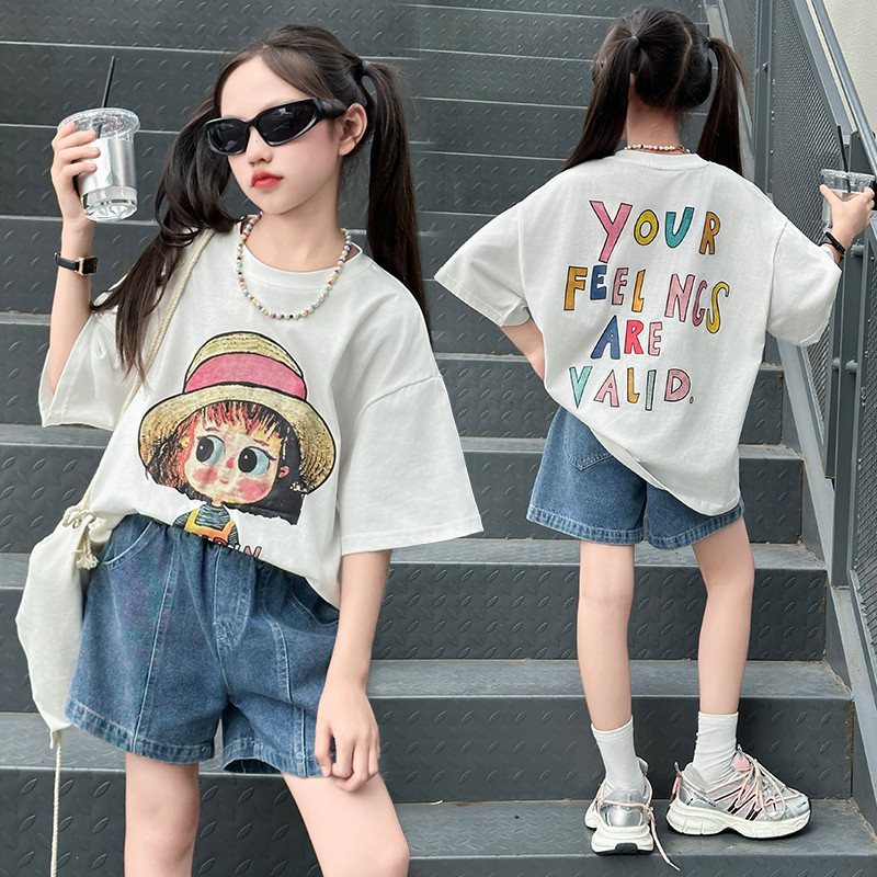 (Tiger Kids T-shirt)เสื้อยืดแขนสั้น แฟชั่นฤดูร้อน สําหรับเด็กผู้หญิง และเด็กผู้ชาย