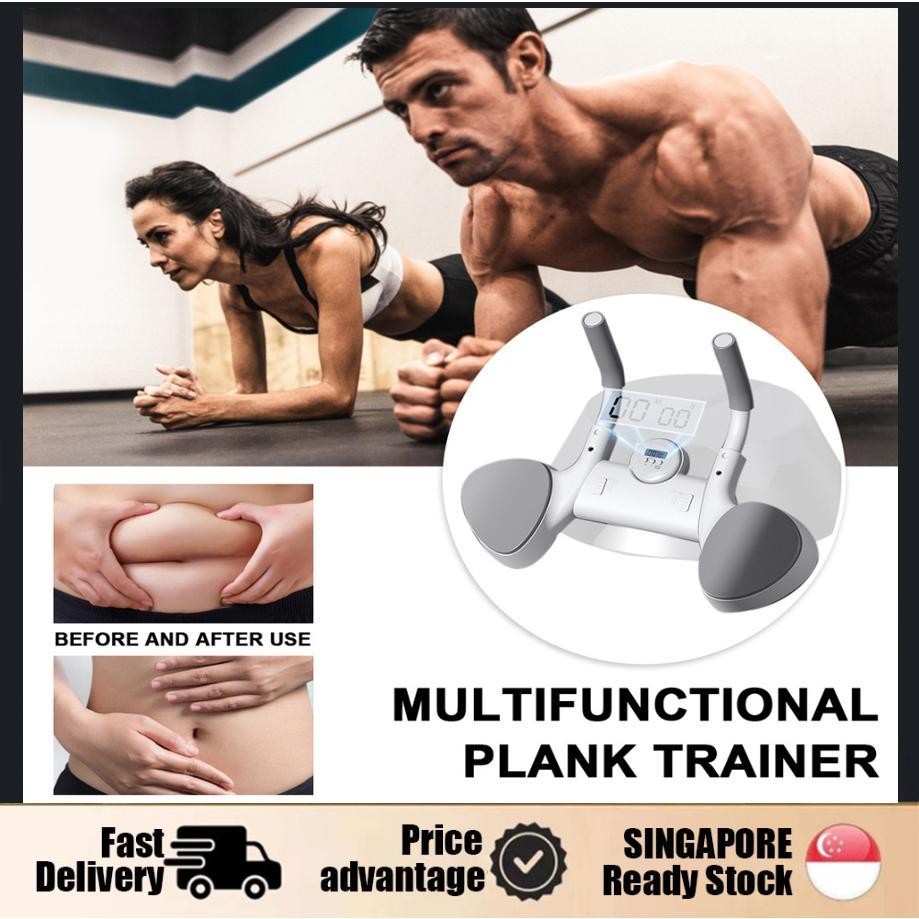 SG 24H Shipping Plank Board Core Trainer พร้อมตัวจับเวลา, Portable Multi-Function Timing Plank Train