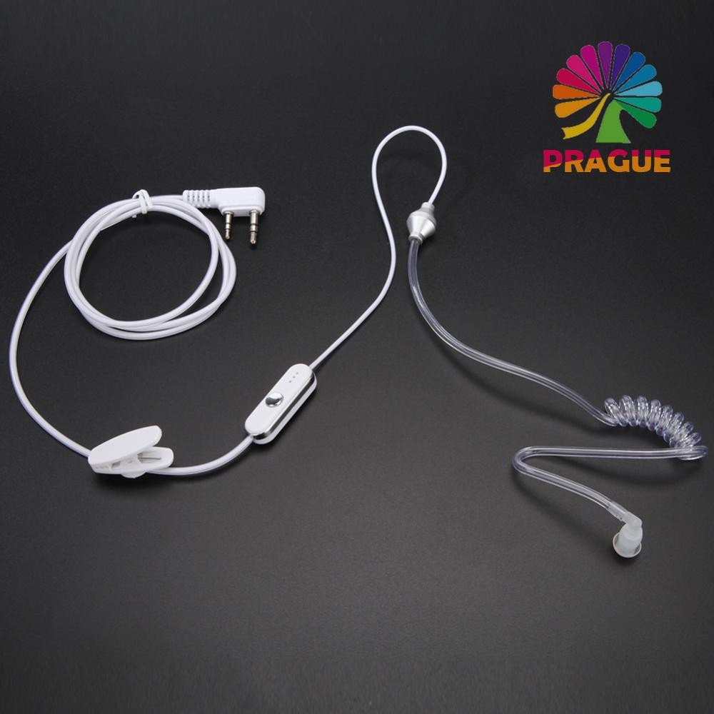 2 Pin Acoustic Tube หูฟัง Walkie Talkie หูฟังสําหรับ Baofeng Retevis AU [prague.th]