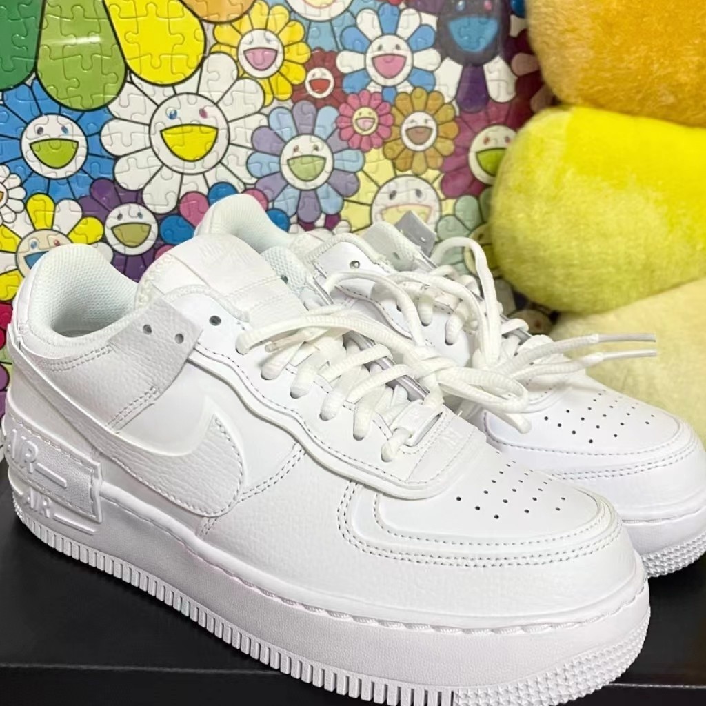 (ของแท้ 100 % )Nike Air Force 1 Low "Shadow white" รองเท้า train