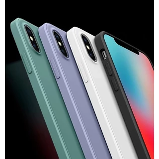 เคสโทรศัพท์ ขอบสี่เหลี่ยม เหมาะสําหรับ iPhone X XS XR XS max 11 pro max 7Plus 8Plus TPU เคสซิลิโคนนุ่ม เคสโทรศัพท์