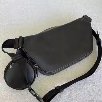♞,♘Coach CJ506 CJ507 men  Elias belt bag leather chest bag 506 507