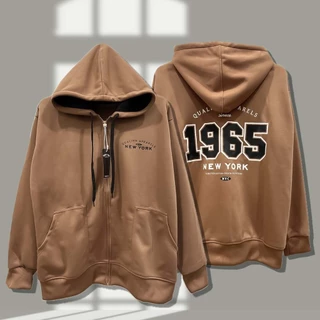 เสื้อคลุมแขนยาว New york 1965 เสื้อกันหนาว มีฮู้ด สกรีนใหม่