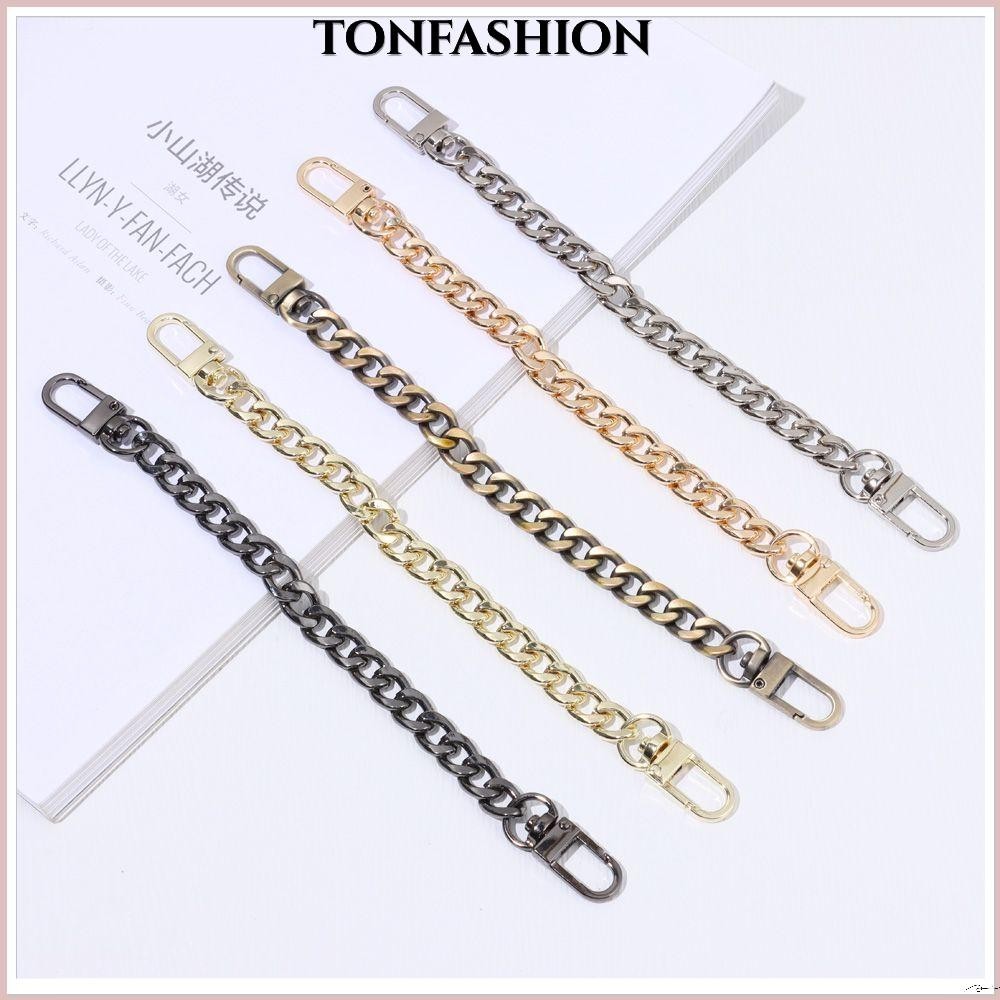 Tonfashion สายคล้องกระเป๋า สะพายไหล่ อะไหล่ และสายโซ่ อะลูมิเนียม แบบเปลี่ยน อุปกรณ์เสริม สําหรับกระเป๋าเงิน