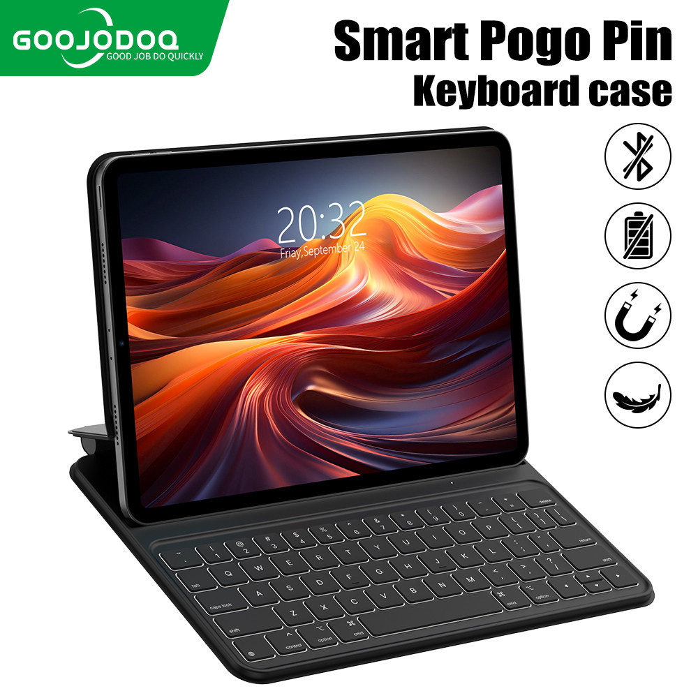 GOOJODOQ เคสคีย์บอร์ดแม่เหล็ก พร้อมช่องใส่ดินสอ สําหรับ iPad Air 4 Air 5 Pro 11 นิ้ว