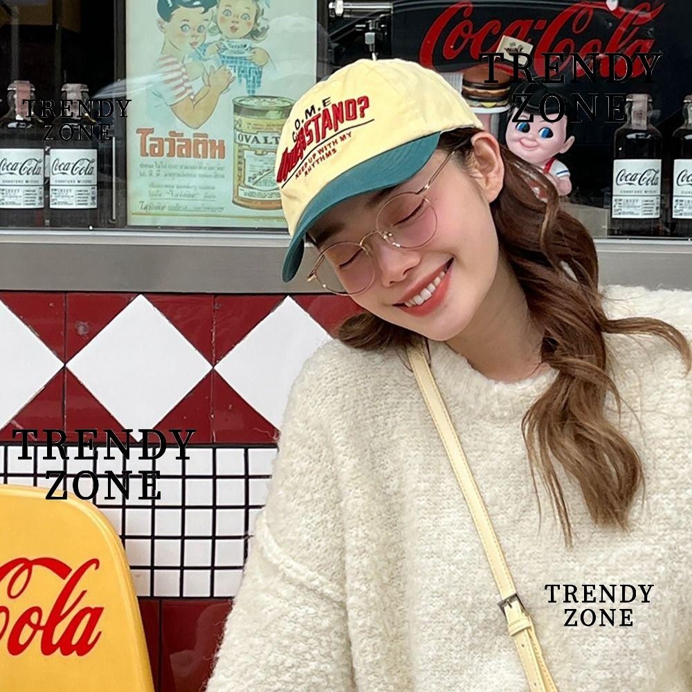 Trendyzone หมวกเบสบอล กันแดด ปักลายตัวอักษร ระบายอากาศ สไตล์ฮิปฮอป