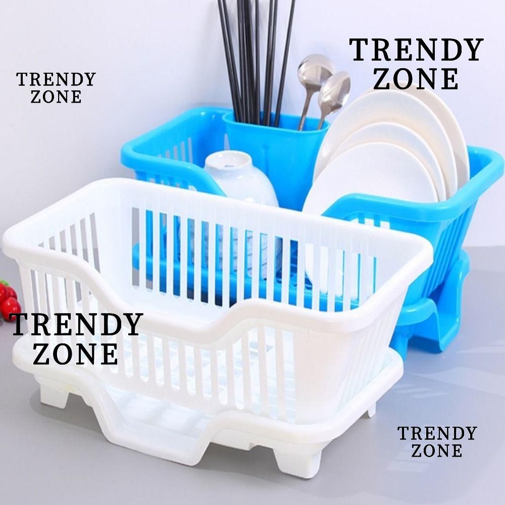 Trendyzone ชั้นวางจาน ตากจาน บ้าน เคาน์เตอร์ จาน อาหารค่ํา ชั้นเก็บของ