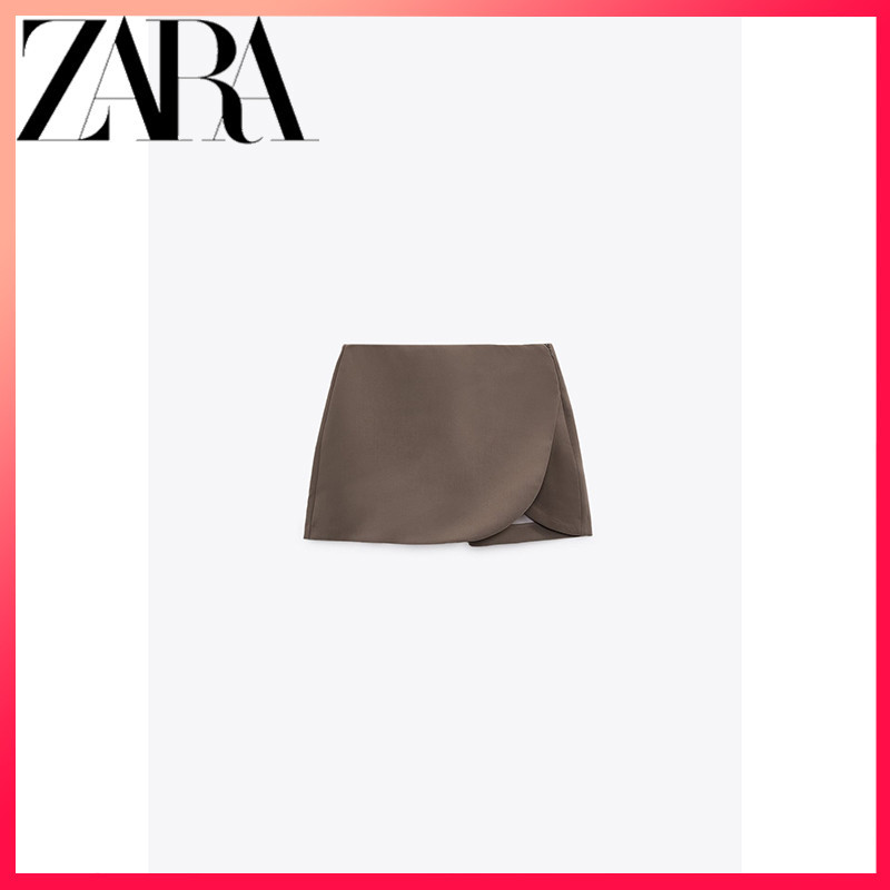 Zara ใหม่ TRF กางเกงกระโปรง เอวสูง สําหรับผู้หญิง