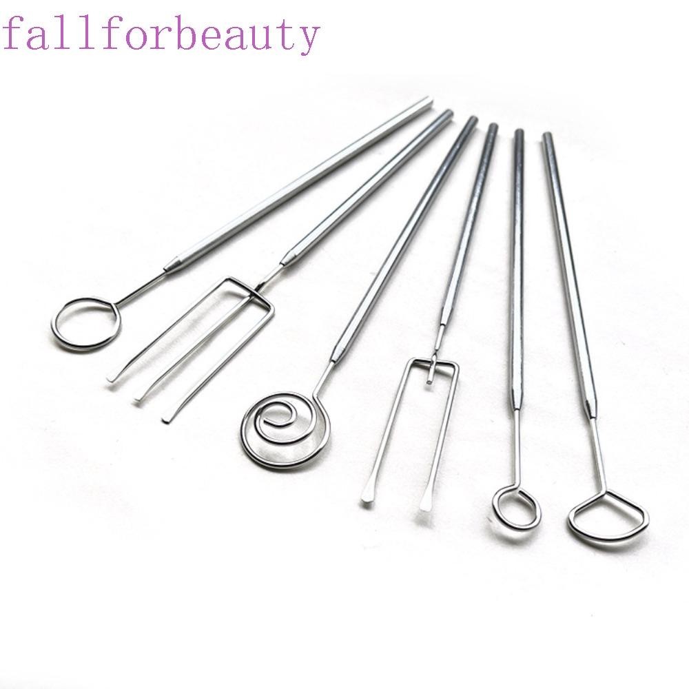 Fallforbeauty ส้อมจิ้มช็อคโกแลต ชีส ด้ามจับยาว สเตนเลส กันสนิม สีเงิน