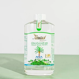 ไทยเพียว น้ำมันมะพร้าวสกัดเย็น 1000 ml. น้ำมันมะพร้าวธรรมชาติ VIRGIN COCONUT OIL