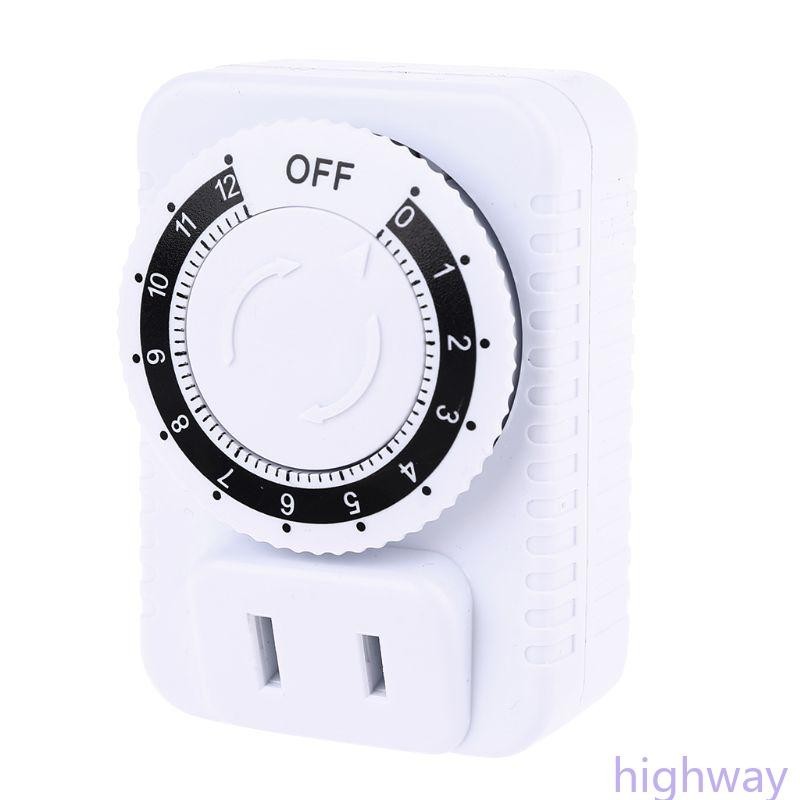 Hi Timer Socket 12 ชั่วโมง เครื่องกลไฟฟ้า สําหรับ Time Wall Plug สวิตช์ดิจิตอล