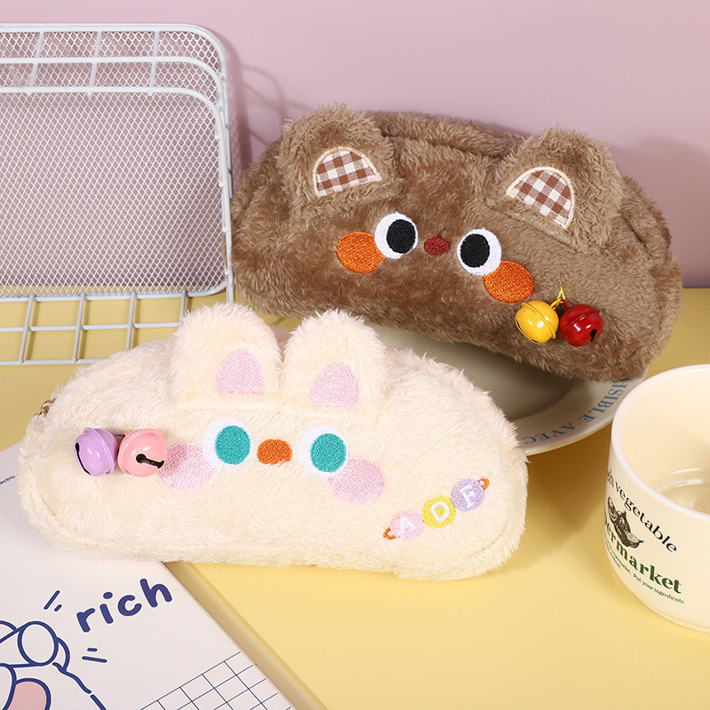 กระเป๋าเครื่องเขียน กระเป๋าดินสอ ขนาดใหญ่ จุของได้เยอะ แบบสร้างสรรค์ สําหรับนักเรียน WJ530