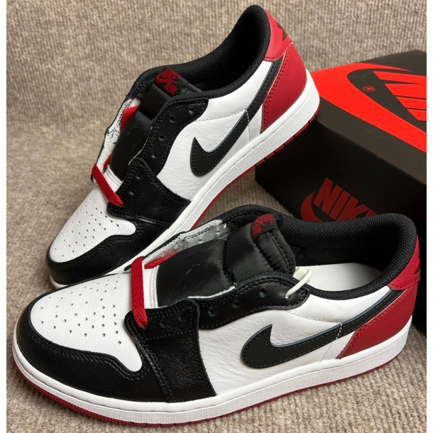 พร้อมส่ง ของแท้ รองเท้า Nike Air Jordan 1 Low BLACK TOE