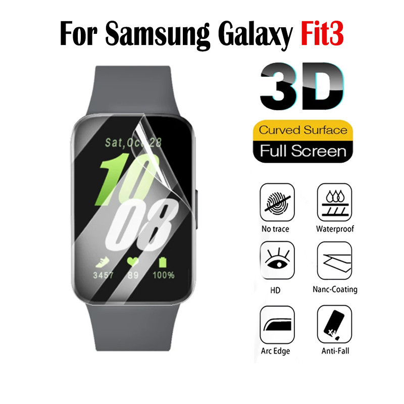 ฟิล์มไฮโดรเจล TPU นิ่ม กันรอยหน้าจอ สําหรับ Samsung Galaxy Fit 3 Fit3 Smartwatch