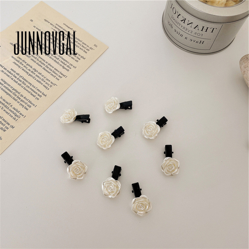 Junnovgal กิ๊บติดผม สีพื้น เข้ากับทุกการแต่งกาย แฟชั่นฤดูใบไม้ผลิ สําหรับผู้หญิง 2024